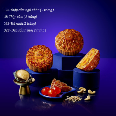 Hộp 4 Bánh Trung Thu Givral Sum Vầy 4 (200gr)
