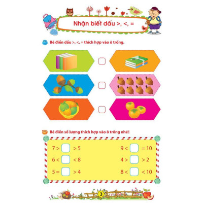 Sách - Bé Chuẩn Bị Vào Lớp 1 - Vở Bé Làm Quen Với Toán - Dành Cho Bé Từ 5 - 6 Tuổi - Minh Thắng