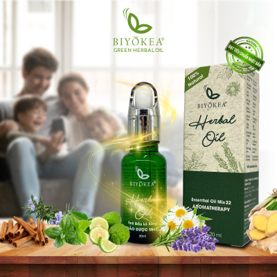 Tinh Dầu Lá Xông Mix22 Biyokea Thiên Nhiên Nguyên Chất 20ml