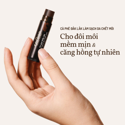 Bộ 3 Cà phê Đắk Lắk tẩy da chết Cocoon: Cơ thể 200ml + Da mặt 150ml + Son môi 5g