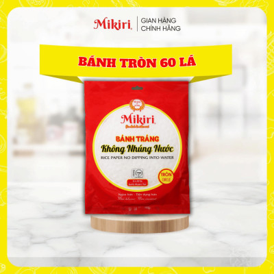 MUA 1 TẶNG 1 - Bộ 2 Bánh tráng Mikiri không nhúng nước vuông tròn lớn - ăn vặt - tiện lợi