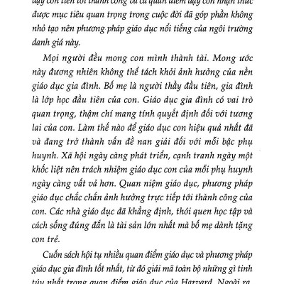 Giáo Dục Thành Công Theo Kiểu Harvard Tập 2