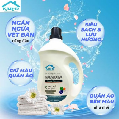 Nước giặt quần áo Nanoka 3,8L [Hàng chính hãng]
