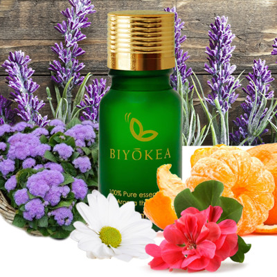 Tinh Dầu Hỗn Hợp Biyokea 10: Oải Hương + Phong Lữ + Hoắc Hương + Quýt + Cúc La Mã (10ml)