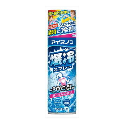 Xịt Phun Sương Mát Lạnh Sâu Tức Thì Ice Non Hakugen Earth Hương Xà Bông Nhật Bản (330ml/Chai)