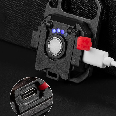 Đèn LED Mini Móc Khóa Siêu Sáng Tiện Dụng PaKaSa, Đèn Pin COB Dã Ngoại Thường Ngày, Sạc TYPE-C Tiện Dụng Dung Lượng PIN 500mAh- HÀNG CHÍNH HÃNG