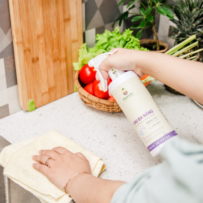 Bình xịt tẩy lau đa năng Fuwa3e hương nhu 500ml lau kính lau bếp và nhiều bề mặt