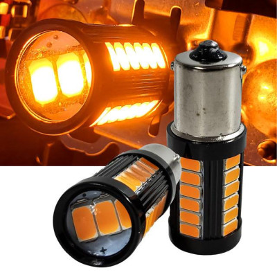 Bóng đèn led hậu 1157 Chipset 33 Bóng led có thấu kính hội tụ thế hệ mới cao cấp siêu sáng