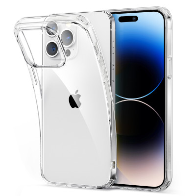 Ốp Lưng dành cho iPhone 14 Pro / 14 Pro Max/ 14/ 14 Plus/  ESR Project Zero Clear Case Trong Suốt Chống Ố Vàng - Kèm Combo Kính Cường Lực Màn Hình và Camera- Hàng Chính Hãng
