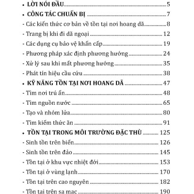 Kỹ Năng Tồn Tại Và Thoát Hiểm - Vietnambook