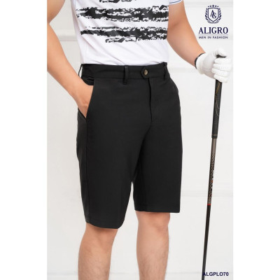 Quần short mogway màu đen kẻ nhỏ QSMOG.12