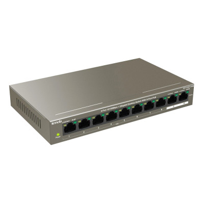Bộ Chia Mạng 8 Cổng PoE Tenda TEF1110P 10 Port - Hàng Chính Hãng