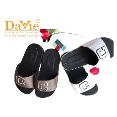 Dép Nam Quai Ngang Thương Hiệu Davie Dvsd04 Đường May Chắc Chắn, Đế Chống Trơn Trượt