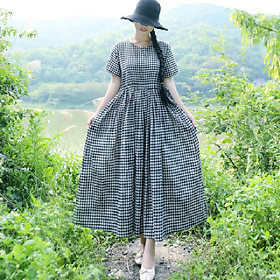 Đầm sơ mi Haint Boutique form rộng kẻ sọc kèm dây thắt eo da159