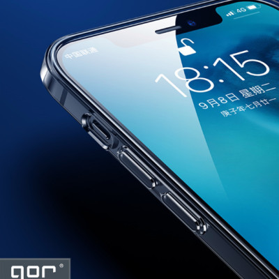 Ốp Lưng Silicon Trong Suốt Gor Cho Iphone 11/ 11 Pro/ 11 Pro Max/ 12/ 12 Pro/ 12 Pro Max/ XR/ Xs Max/ XS Có Gờ Bảo Vệ Camera - Hàng Nhập Khẩu