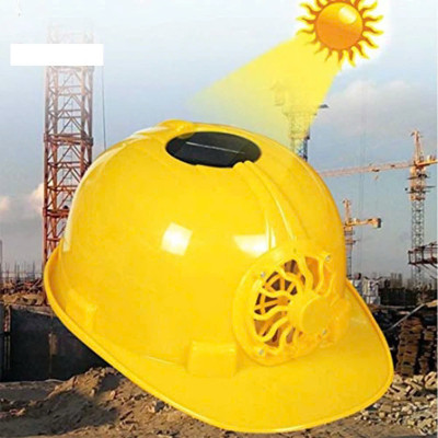 Mũ Bảo Hộ Lao Động Có Quạt Chạy Bằng Năng Lượng Mặt Trời An Toàn Hiện Đại: 