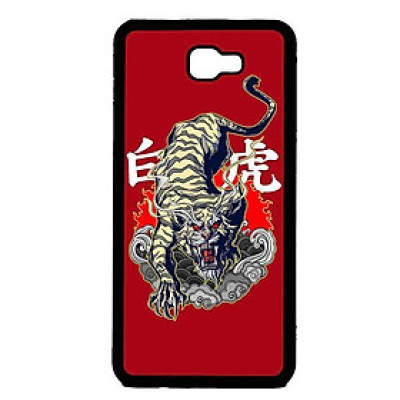Ốp in cho Samsung Galaxy J5 Prime Hổ Nền Đỏ - Hàng chính hãng