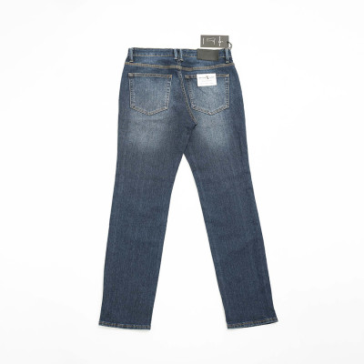Quần Jeans Nam Cao Cấp HUNTER X-RAYS Form Slimfit Thun Màu Xanh Đậm Phủ Dơ Bụi D27