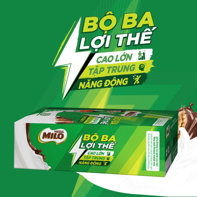 Thùng 48 Hộp Sữa Nestlé MILO Nước (180ml / Hộp)