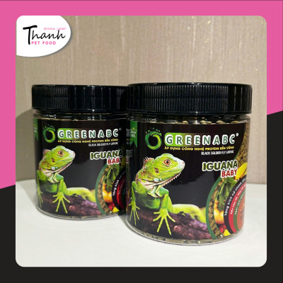 Thức ăn bò sát IGUANA Baby dạng VIÊN - Rồng Nam Mỹ Baby từ 5x đến 9x - hộp 360g
